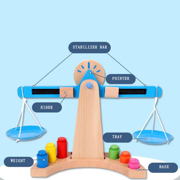 Educational Toys-Scales (3) Wooden Scales Toys