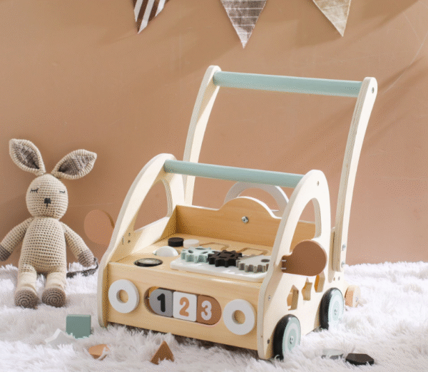 Baby Walking Cart (10) Wooden Baby Walker
