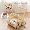Baby Walking Cart (4) Wooden Baby Walker