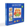 Wooden Children's Geometric Shapes Montessori Toy Blocks Set Plug-In Toy Board Game