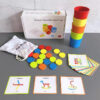 Wooden Matching Toys Set Color Classification Cup