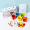 Wooden Matching Toys Set Color Classification Cup