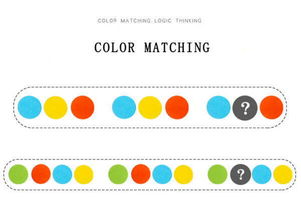 Wooden Matching Toys Set Color Classification Cup