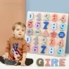 Puzzle Lowercase Alphabet (1) Wooden Numbers Alphabet Puzzles Number Recognition Shape Puzzle Lowercase Alphabet