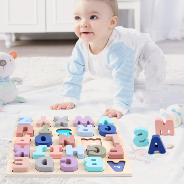 Puzzle Lowercase Alphabet (2) Wooden Numbers Alphabet Puzzles Number Recognition Shape Puzzle Lowercase Alphabet