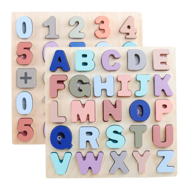 Puzzle Lowercase Alphabet (4) Wooden Numbers Alphabet Puzzles Number Recognition Shape Puzzle Lowercase Alphabet