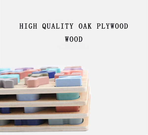 Puzzle Lowercase Alphabet (8) Wooden Numbers Alphabet Puzzles Number Recognition Shape Puzzle Lowercase Alphabet