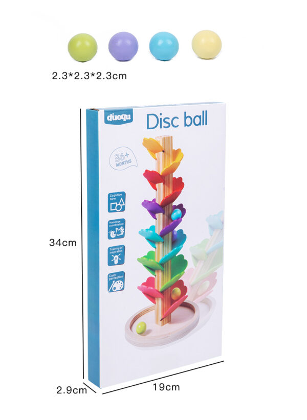 Wooden Marble Run Rainbow Musical Tree Toy