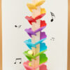 Wooden Marble Run Rainbow Musical Tree Toy
