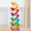 Wooden Marble Run Rainbow Musical Tree Toy