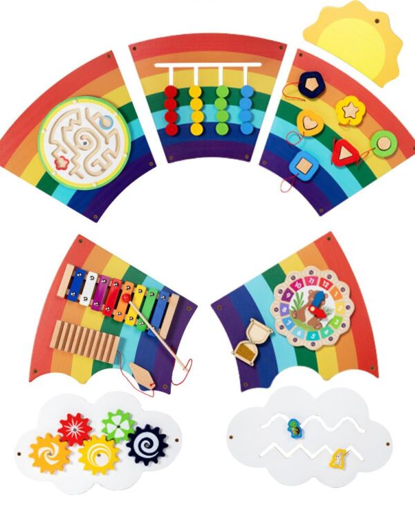 Sensory Wall Rainbow2 (3) Sensory Wall Rainbow2