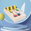 Lights Switch Busy Board Toys with Buttons Cognition Game Basic Motor Skills Baby