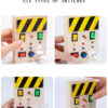 Lights Switch Busy Board Toys with Buttons Cognition Game Basic Motor Skills Baby