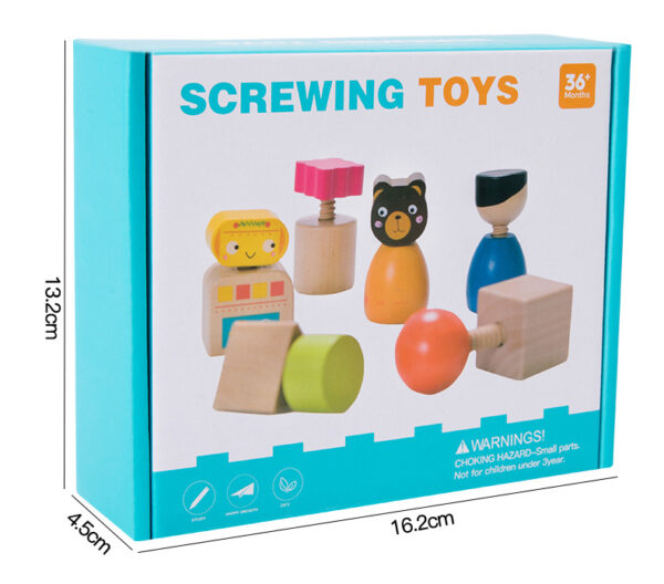 Wooden Nuts and Bolts Set