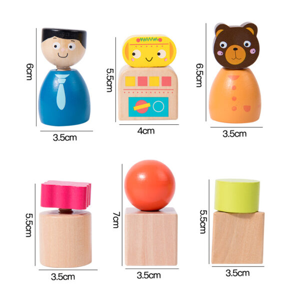 Wooden Nuts and Bolts Set