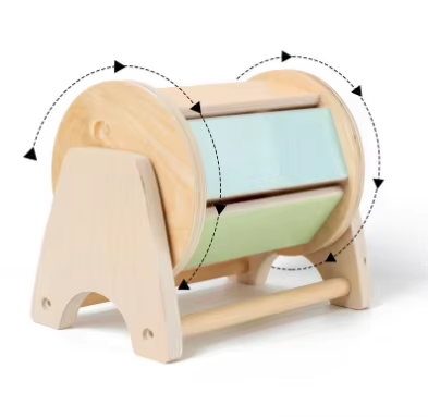 Montessori Spinning Rainbow Drum