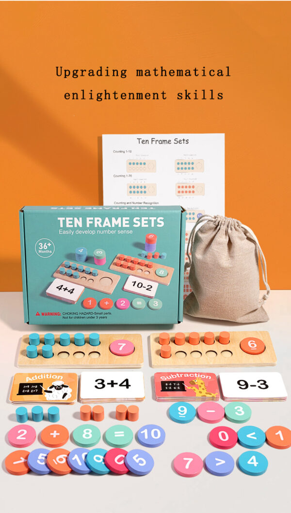 Ten-Frame-Set (8) Ten Frame Set Math Toys