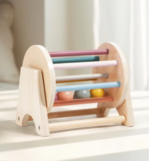 Wooden Toddler Rolling Drum