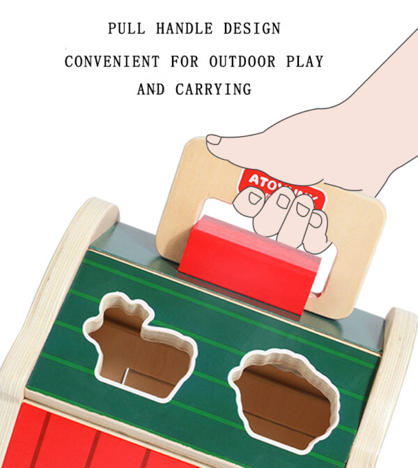 77 Montessori Wooden Farm Shape Matching Sorting Toys