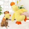 Little Yellow Duck Pet Toy – Making Sounds, Durable, Bite-Resistant, Teeth-Rubbing, Stress-Relieving Device – Dog Fur Rolly-Poloy for Sleeping Companion