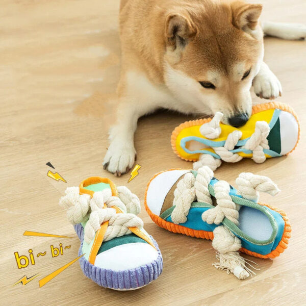 Shoes Chew Toy – Dental Care & Fun for Pets
