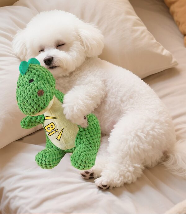 Squeaky Dog Toys (3) Squeaky Dog Toys Plush Dinosaur Chew Toy for Aggressive Chewers, Puppy Teething Training Boredom Release Beach Park Yard Adventures